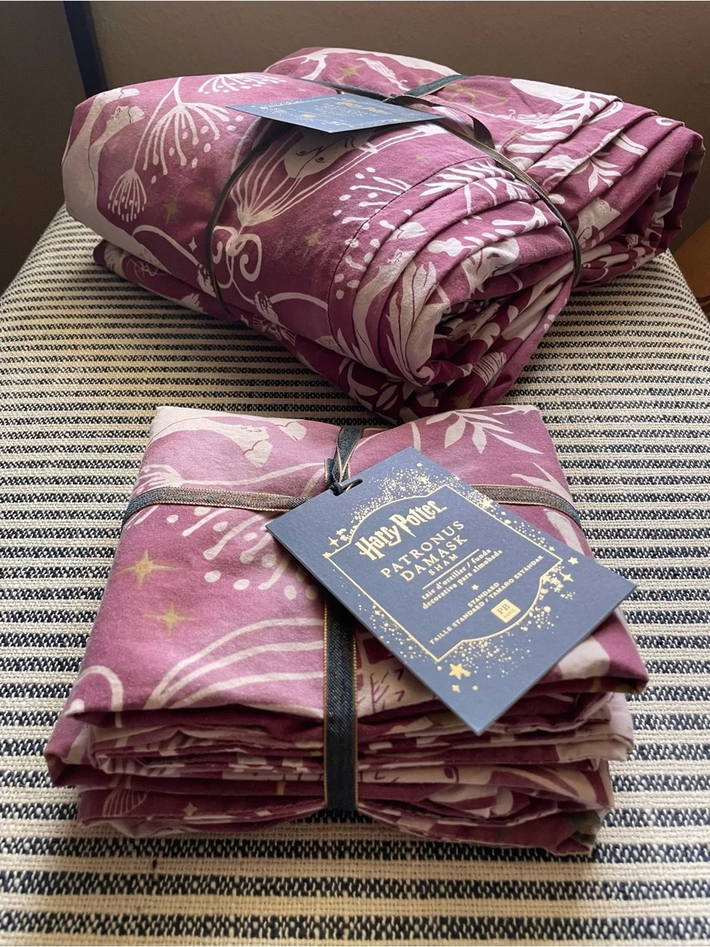 Pottery Barn Patronus Damask Duvet Set
